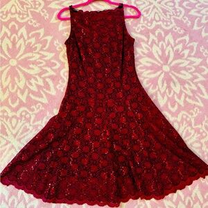 Sequined and lace Ruby Dress Sz 8